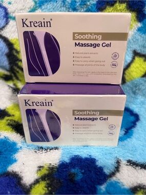 Kreain Soothing Massage Gel - SET OF 2 - Purple & White Packaging
